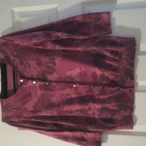 Warm jacket with sleeves.